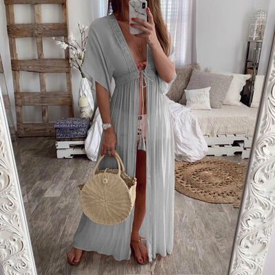 

Women Summer Chiffon Bikini Cover Up Swimwear Bathing Suit Beach Dress Long Maxi