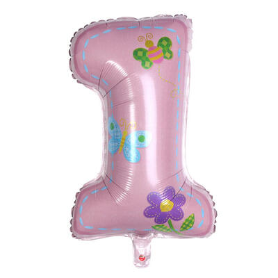 

Cartoon Number 1 Balloon Baby Shower Decor 1 Year Birthday Foil Balloons