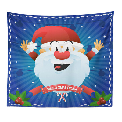 

Tailored Art Home Decor Hanging Tapestry Wall Christmas Textile Blanket Santa Claus