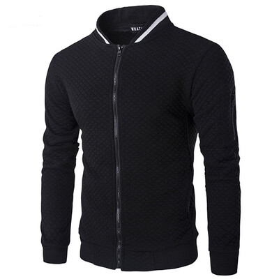 

SUNSIOM Mens Winter Zip up Slim Collar Jacket Tops Long Sleeve Casual Coat Outerwear