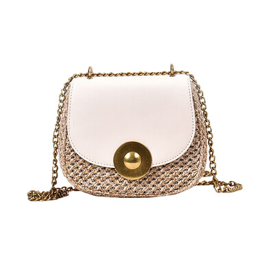 

Tailored Women Fashion New Beach Wild Messenger Shoulder Bag Solid Weaving Bag