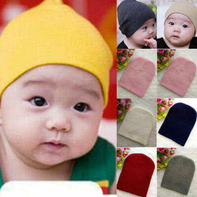 

Newborn Baby Girls Boys Beanie Knotted Cotton Hat Soft Cap Infant Toddle Hat