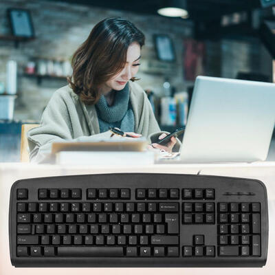 

A4TECH KB-8U Portable 104 Key USB Wired Waterproof Computer Office Keyboard