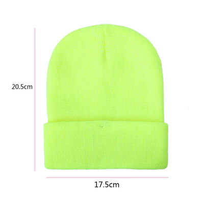 

Fashion Men Women Fall Winter Warm Unisex Elastic Head Knit Knitted Wool Crochet Hip-Hop Hats