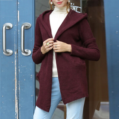 

Tailored Fashion Women Pocket Long Sleeve Cardigan Casual Loose Sweater Tops Trench Coat