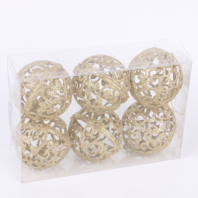 

JPGIF 6cm Christmas Xmas Tree Ball Bauble Hanging Home Party Ornament Decor