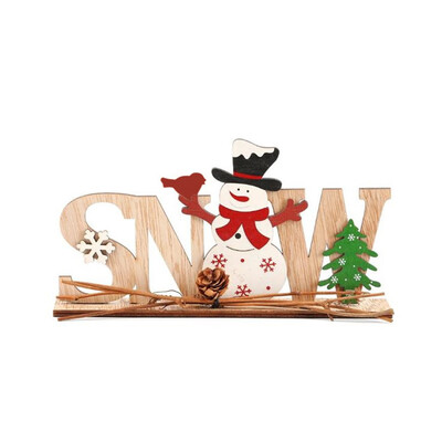 

Tailored Christmas Decorations Wooden Letters Ornaments Desktop Old Man Decoration