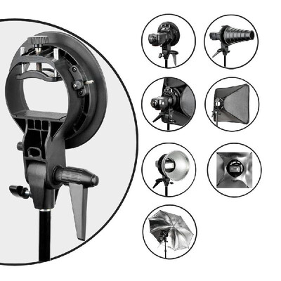 

PRO Godox -Type Bracket Bowens Mount Holder for Speedlite Flash Snoot Softbox