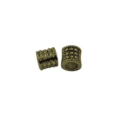 

Large Hole Beads Tibetan Silver European Beads Column Lead Free Nickel Free&Cadmium Free Antique Bronze Color