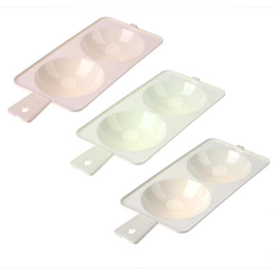 

1pc 2 Slot Portable Plastic Egg Poacher Microwave Oven Breakfast Accessory