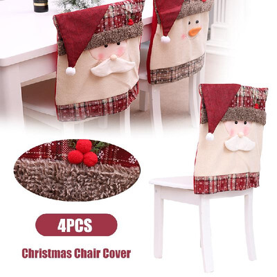 

Christmas Chair Cover Protective Covers for Chairs Christmas Party Seat Cover