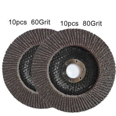 

10pcs 4-12 Calcined Sanding Discs 125mm Grit 60 For Grinding Polishing