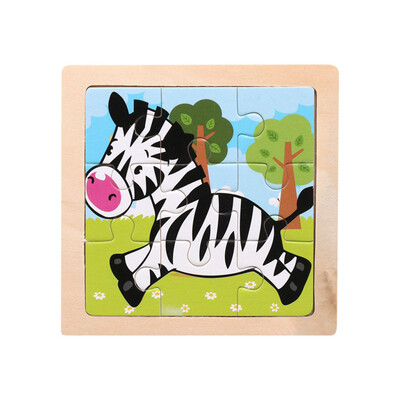 

Siaonvr Wooden Kids 16 Piece Jigsaw Toys Education And Learning Puzzles Toys