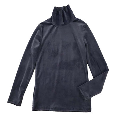 

Autumn Winter Women Turtleneck T Shirt Tees Warm Thick Velvet T-Shirts Female Bottoming Long Sleeve Shirt Tops