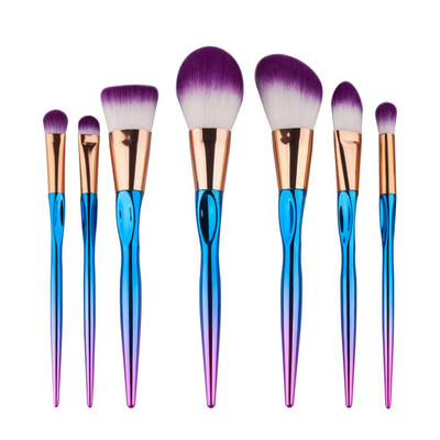 

Toponeto 7PCS Make Up Foundation Eyebrow Eyeliner Blush Cosmetic Concealer Brushes