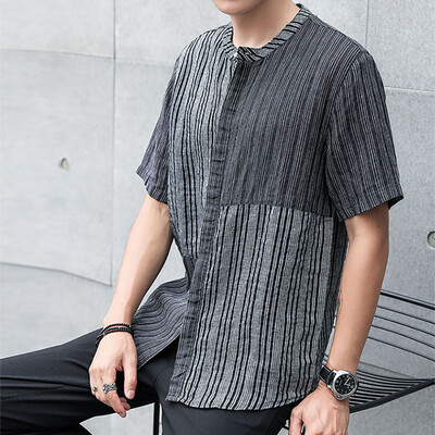 

Tailored Summer Mens Casual Short Sleeve Mens Comfortable Casual Shirt Tops
