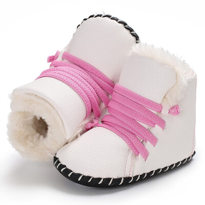 

Baby Boots Infant Toddler Newborn Kids Boots Winter PU Leather Girls Boys Crib Bebe Snowfield Soft Rubber Soled Shoes