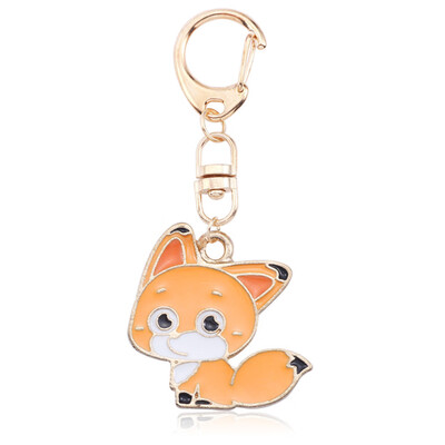 

Cartoon Enamel Plant Animal Keychain Star Moon Potted Plants Watermelon Cat Ghost Mermaid Kay Chain Holder