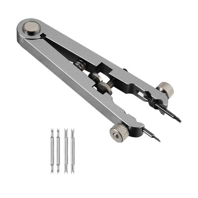 

Gobestart 6 Pins Watch Bracelet Spring Bar Standard Plier Remover Replace Removing Tool