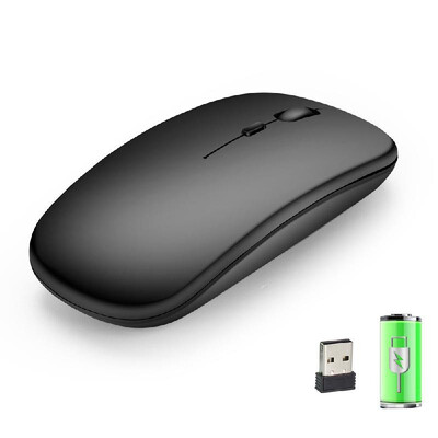 

HXSJ Wireless 24G Mouse Ultra-thin Silent Mouse Portable&Sleek Mice Rechargeable Mouse 10m33ft Wireless Transmission Rose G