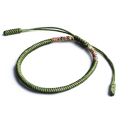 

Tibetan Buddhist Lucky Knot Bracelets & Bangles For Women Men Handmade Woven Rope Amulet Bracelet Jewelry Gifts