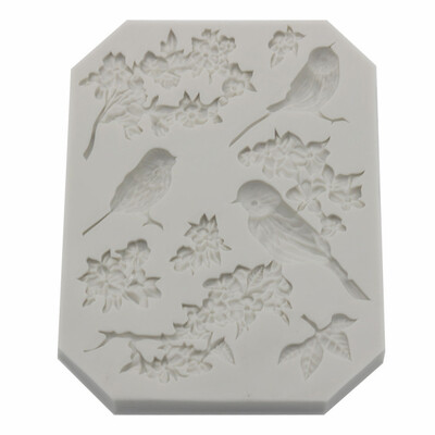 

3D Silicone Mold Bird Fondant Cake Decorating Tools Starfish Shell Chocolate Mold Baking Icing Mold