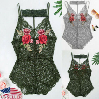 

Women Sexy Lingerie Lace Babydoll Dress Sleepwear Underwear Nightwear Bodysuit