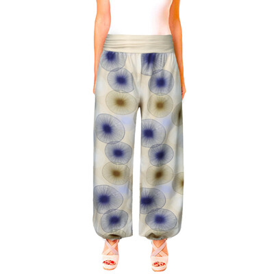 

Tailored Women Ladies Printed Pocket Band Width Loose Leg Pants Womens Casual Pants