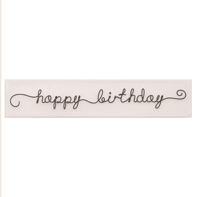 

Happy Birthday DIY Scrapbook Plastic Embossing Folder Template for Album