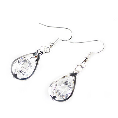 

Fashion Diamond Water drop Hollow Carved Earrings Women Fashion Accessories