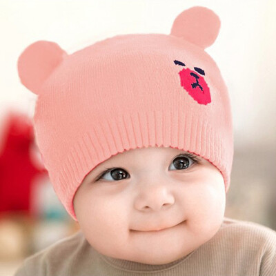 

Cute Bear Toddler Kids & Baby Beanie Hat Crochet Knitted Winter Warm Hats Newborn Photography Pprops Accessories