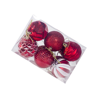 

JPGIF 12PCS Christmas Tree 6cm Ball Bauble Hanging Home Party Ornament Decor