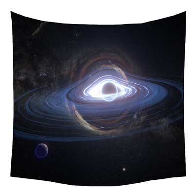 

Toponeto Tapestry Universe Moon Stars Space Plane Creative Home Bedroom Decor Romantic