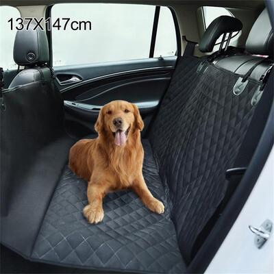 

Pet Car Back Seat Cover Dog Cat Waterproof Hammock Protector Mat Blanket Black