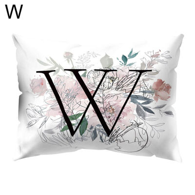 

Vintage Flower Letter Throw Pillow Protector Case Cushion Cover Bedding Articles