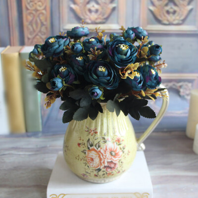 

Artificial Tea Rose Flower For Wedding Party Home Decor Fake Flowers Bridal