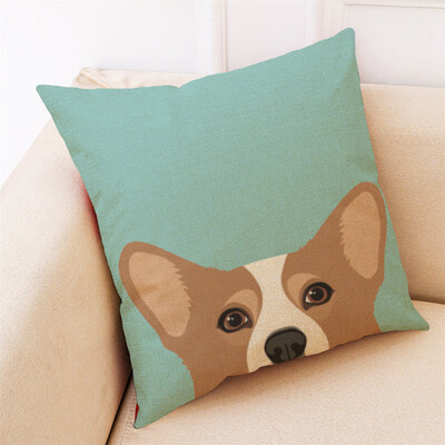 

〖Follure〗Home Decor Cushion Cover Cute Dog Head Throw Pillowcase Pillow Covers
