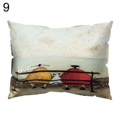 

Elephant Tree Romantic Lighthouse Island Pillow Case Sofa Cushion Cover Bedding