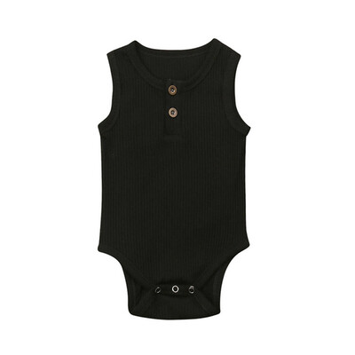 

Toddler Baby Kids Girls Boys Sleeveless Solid Romper Sunsuit Bodysuit Cothes