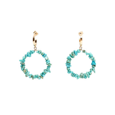 

Fashion Natural stones Earrings Women Trendy statement Pendant Earring party Wedding Gift ZA jewelry