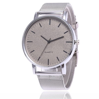 

V5 Women Fashionable Silver Steel Mesh Quartz Watch