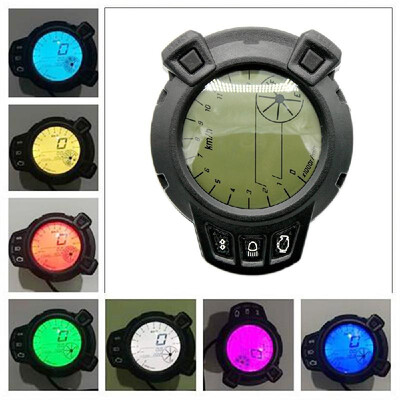 

Seven Colour Backlight Modified LCD Instrument for Land Rover Yamaha BWS125 12V DC Odometer Speedometer Fuel Level Gauge RXM