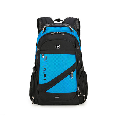 

Fashion multi-function computer backpack large capacity Swiss Warrior Saber shoulder bag outdoor waterproof nylon travel bag