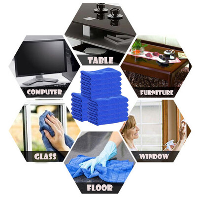 

Siaonvr Microfiber Cleaning Cloth Square Water Absorption Kitchen Car Cleaning Towel