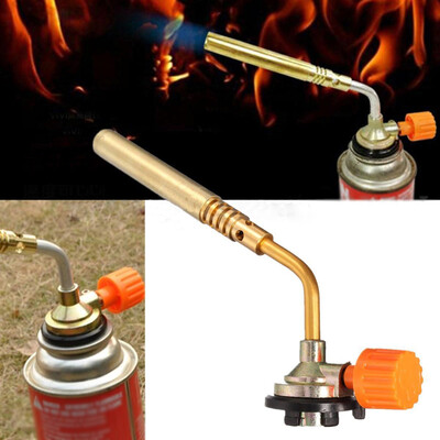 

Blow Torch Butane Gas Flamethrower Burner Welding Hand Ignition Soldering BBQ x1