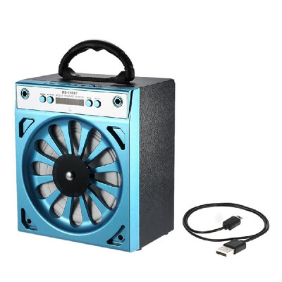 

MS-156BT Wireless Bluetooth Speaker Multimedia Mobile Loudspeaker USB &35mm FM Radio Subwoofer with TF Card Slot for iPhone 6s 6