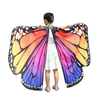 

Halloween Butterfly Wings Type Cloak Children Cloak Party Decoration Cute Butterfly Cloak Festive Party Supplies
