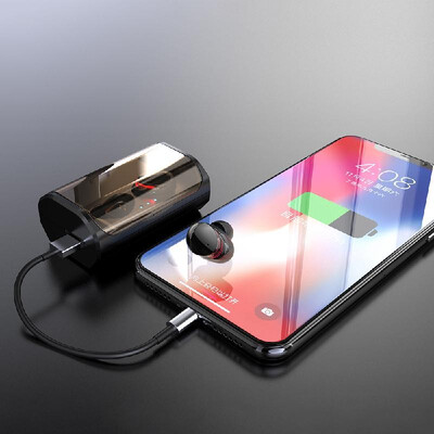 

TWS T8 Bluetooth 50 True Wireless Headphones In-Ear Earbuds Touch Control Stereo Earphone IPX6 Waterproof Sports Headset with Dua