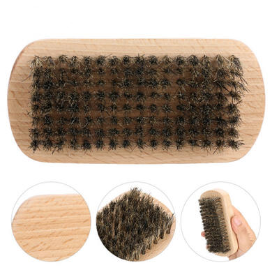 

Greensen Men Soft Hair Wood Handle Beard Brush Shaving Brush Mustache Comb Beard Shaping Tool