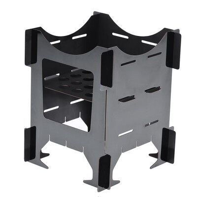 

Camping Stove Portable Lightweight Folding Wood Stove for Outdoor Cooking BBQ Backpacking